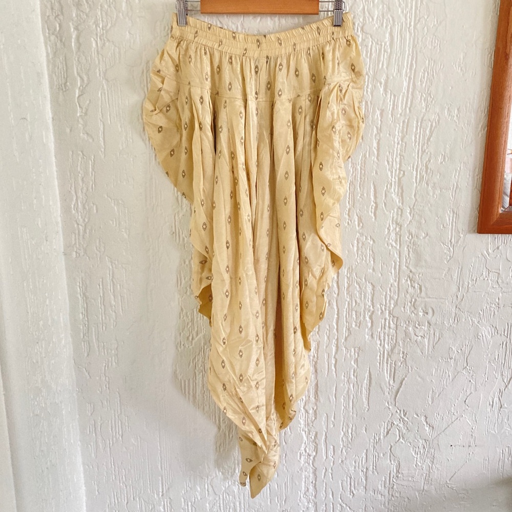Melange Yellow Gold Boho Parachute Pants Size Medium